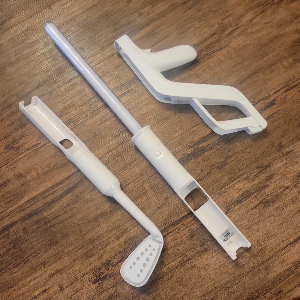 Wii Remote Attachments. Golf Club, Light Sabre & Zapper Light Gun - GUC